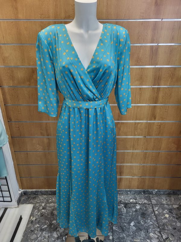 Vestido Mar, color único.
