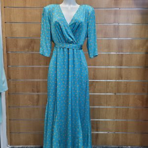 Vestido Mar, color único.