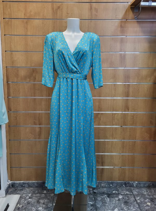 Vestido Mar, color único.